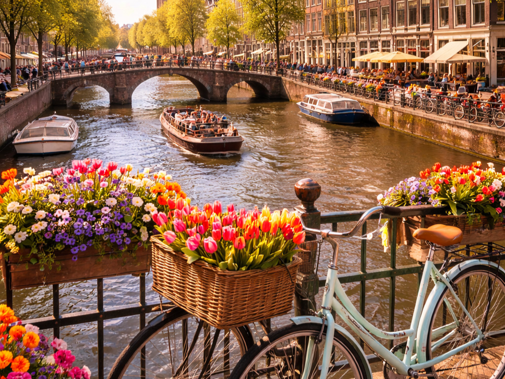 Canal view in Amsterdam